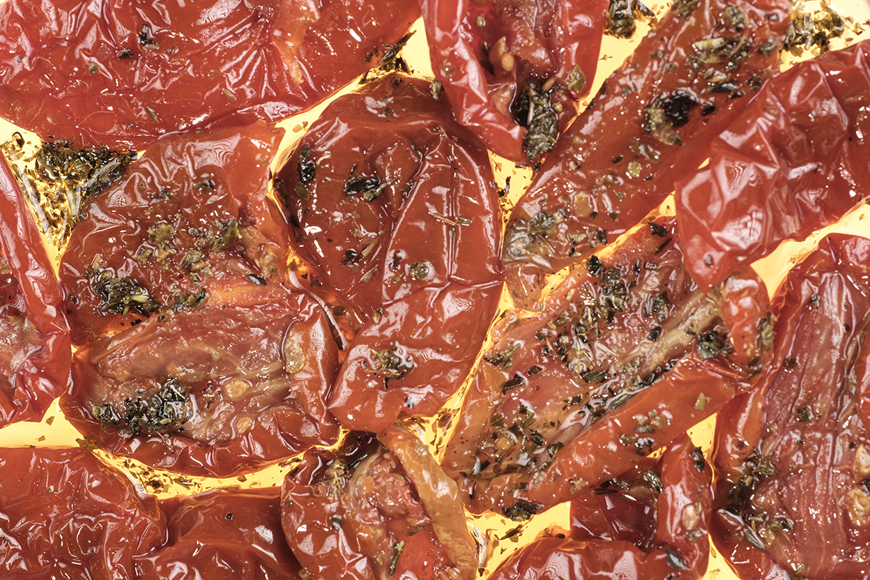 Rajčata San Marzano italské bylinky naložená v oleji 700g