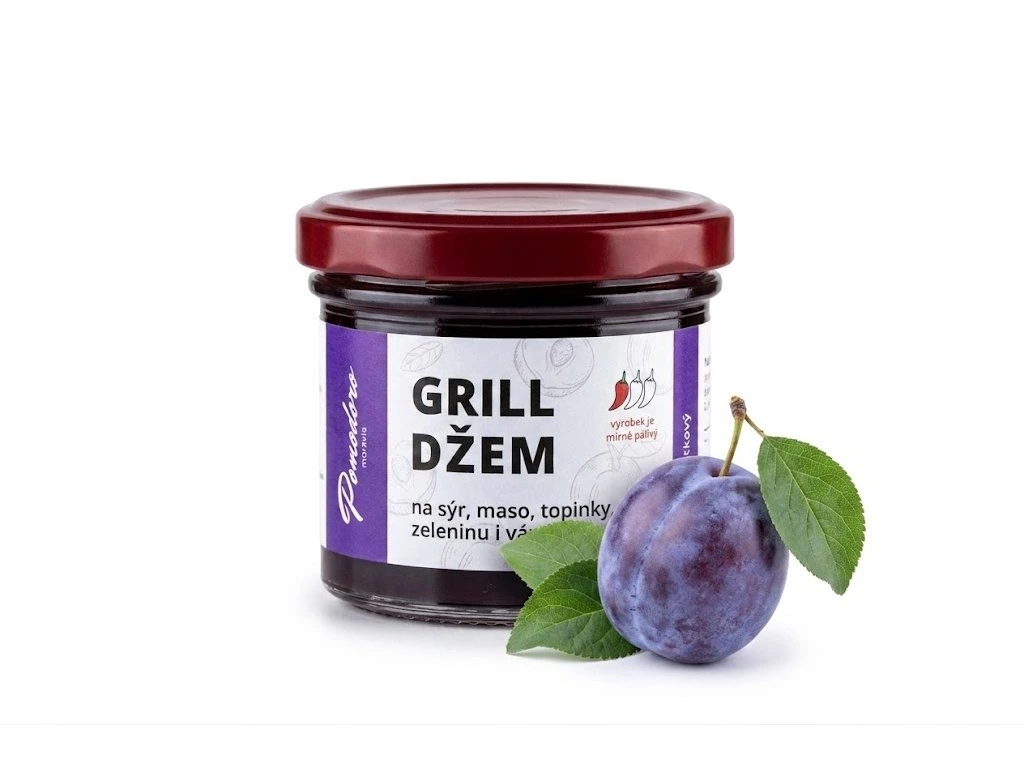 Grill džem 120g - švestkový s habanero yellow