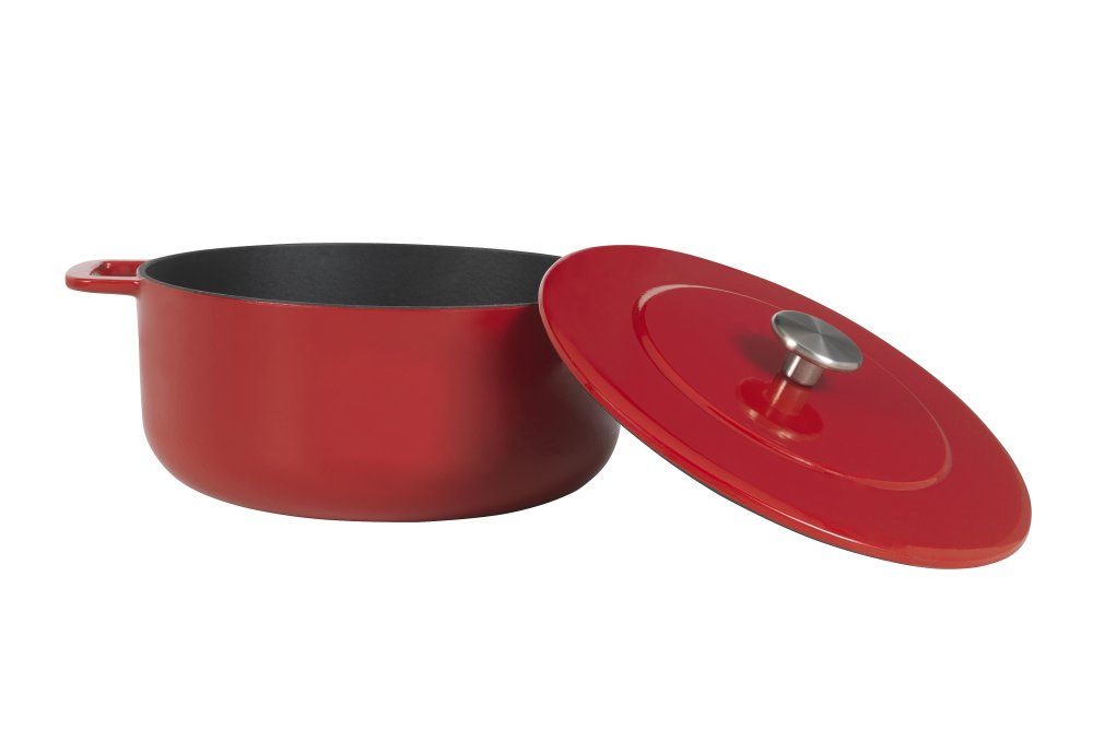 Combekk - Litina - holandská trouba 28 cm červená
