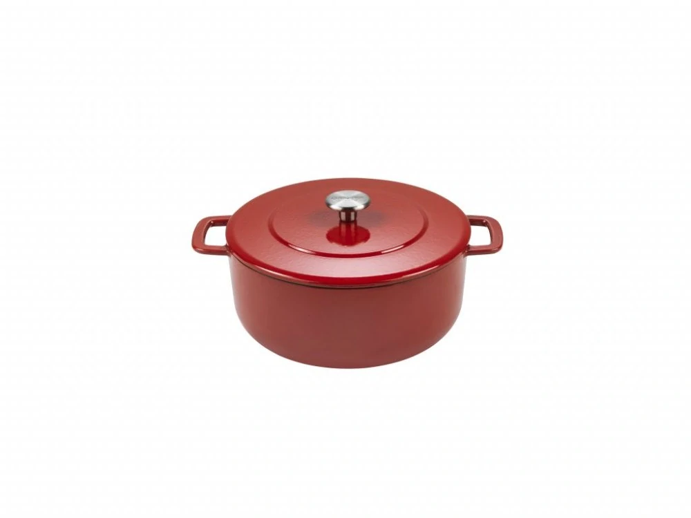 Combekk - Litina - holandská trouba 24 cm červená