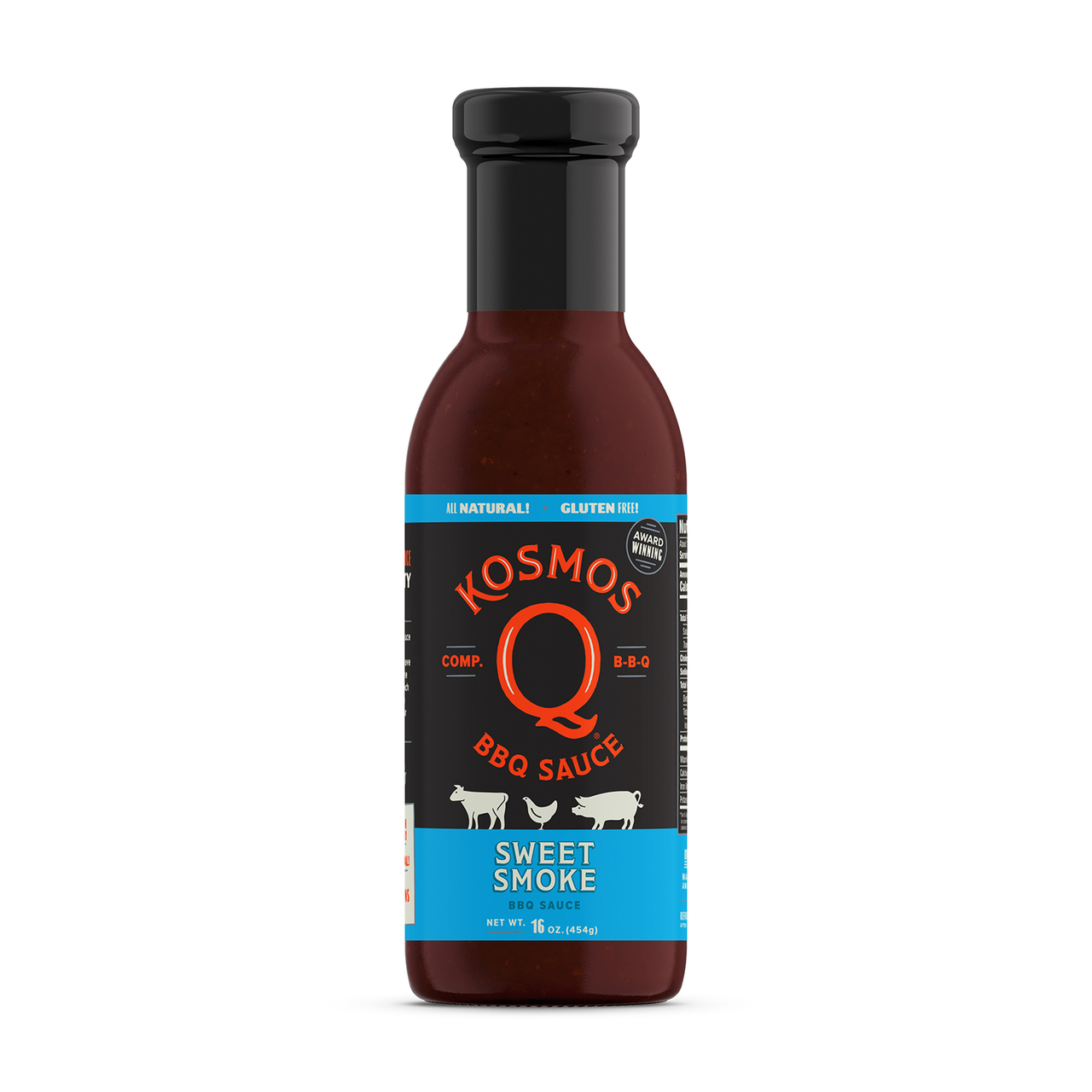 KOSMOS Q SWEET SMOKE BBQ SAUCE, 454 g