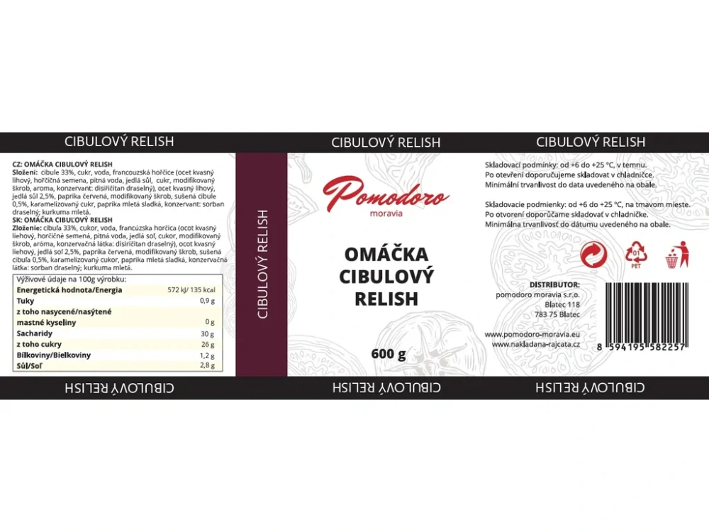 Cibulový relish 600g