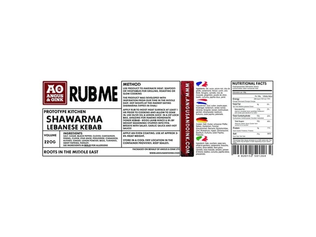 Angus & Oink Shawarma 210 g