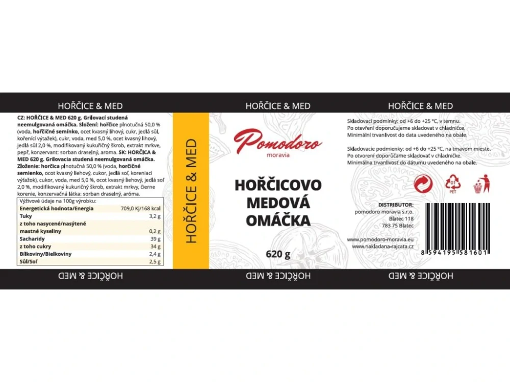 Hořčicovo - medová omáčka 620 g