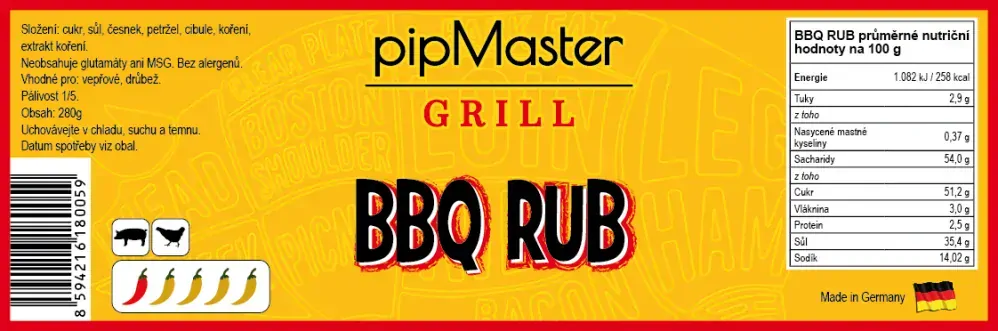 pipMaster BBQ RUB 280g