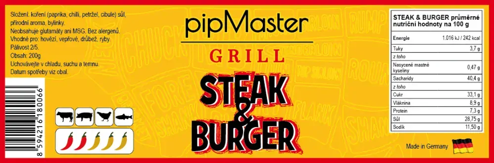 pipMaster STEAK&BURGER 200g