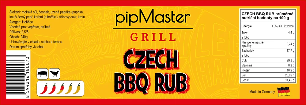 pipMaster CZECH BBQ RUB 220g