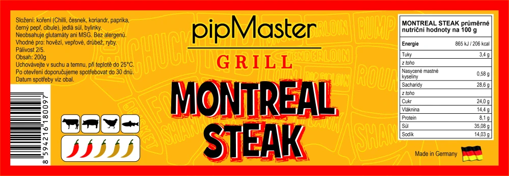 pipMaster MONTREAL STEAK 200g