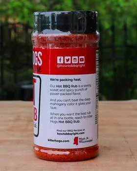 KILLER HOGS "THE HOT BBQ RUB", 340 g