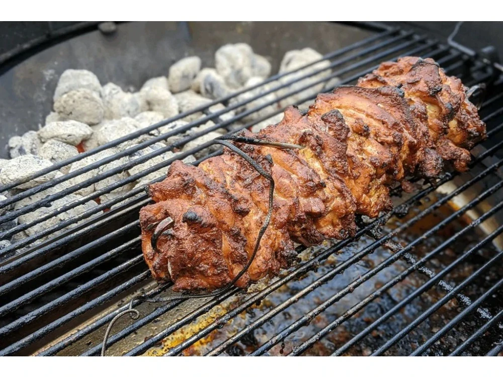 SnS nerezová odkapávací miska do kotlového grilu 57 cm