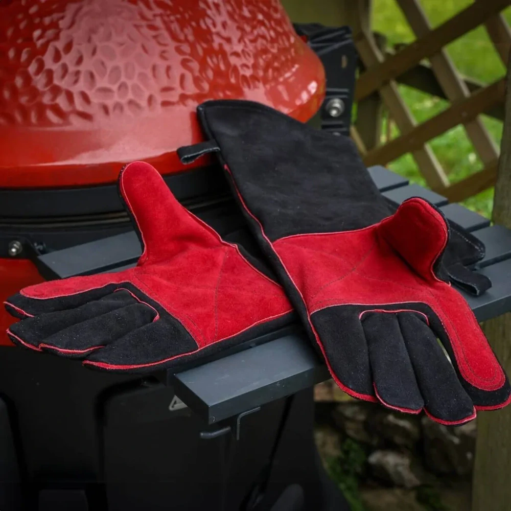 Kožené rukavice na grilování Kamado Joe