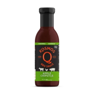 KOSMOS Q SWEET APPLE CHIPOTLE BBQ SAUCE, 439 g