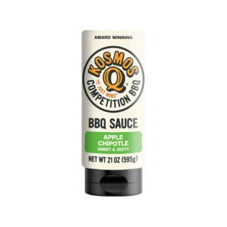 KOSMOS Q SWEET APPLE CHIPOTLE BBQ SAUCE, 595 g