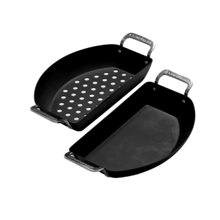 Sada půlměsícových pánví Karbon Steel